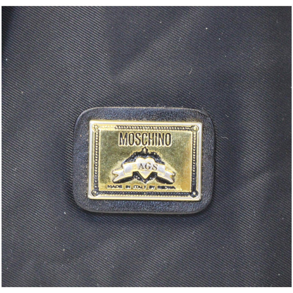 MOSCHINO Nylon Backpack Bag Black-US