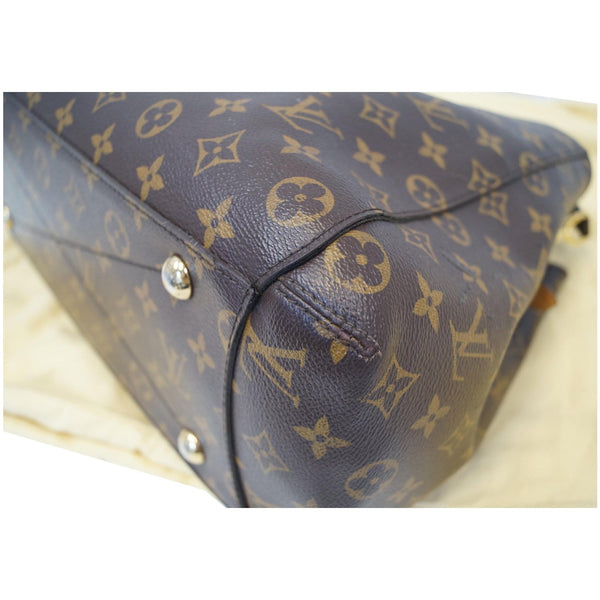 LOUIS VUITTON Montaigne GM Monogram Canvas Shoulder Bag Brown