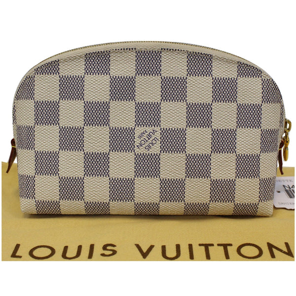 LOUIS VUITTON Damier Azur Cosmetic Pouch White-US