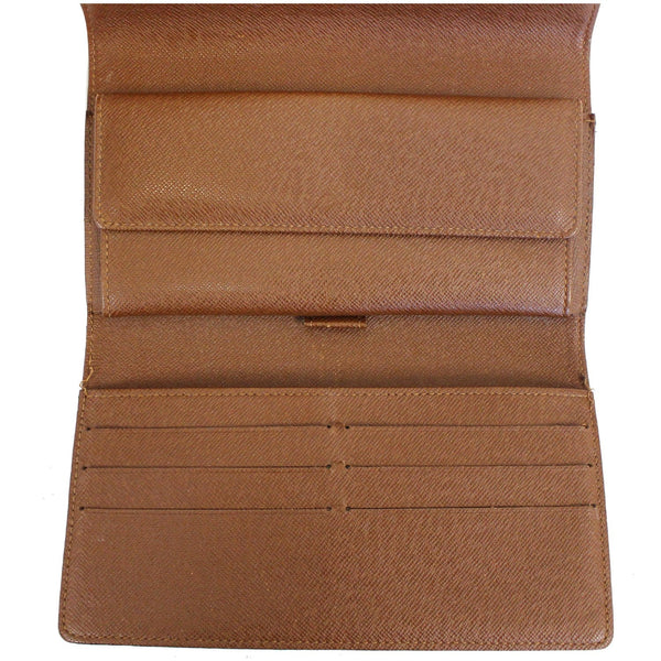 LOUIS VUITTON Porte Tresor International Monogram Canvas Wallet Brown
