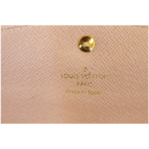Louis Vuitton Caissa Damier Ebene Wallet - lv logo