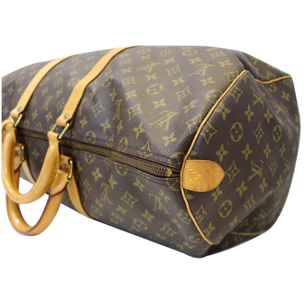 LOUIS VUITTON Keepall 55 Monogram Canvas Travel Bag Brown Vintage-US