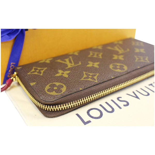 LOUIS VUITTON Clemence Monogram Canvas Wallet Brown-US