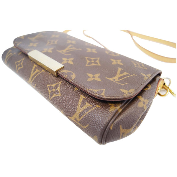LOUIS VUITTON Favorite PM Monogram Canvas Crossbody Bag Brown