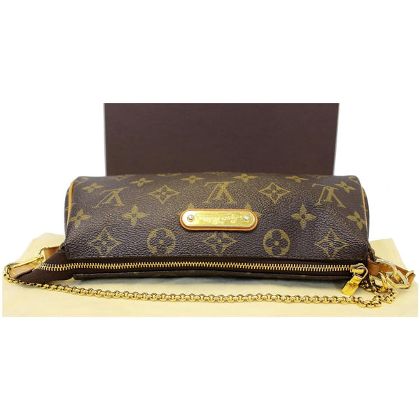 LOUIS VUITTON Pochette Eva Monogram Canvas Clutch Crossbody Bag-US