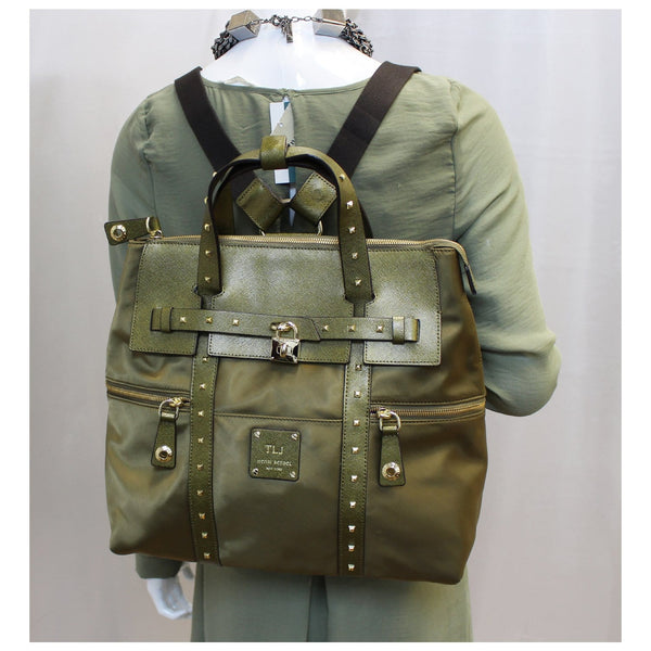 Henri Bendel Jetsetter Snake Convertible Backpack-US