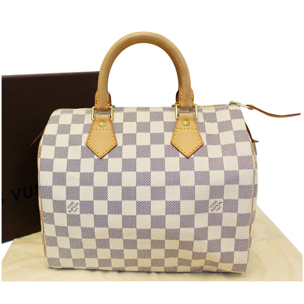 LOUIS VUITTON Speedy 25 Damier Azur Satchel Bag-US