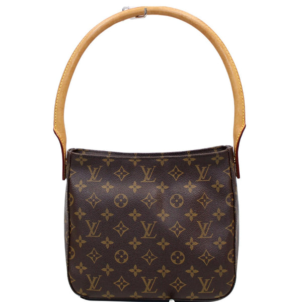 LOUIS VUITTON Looping MM Monogram Canvas Shoulder Bag Brown