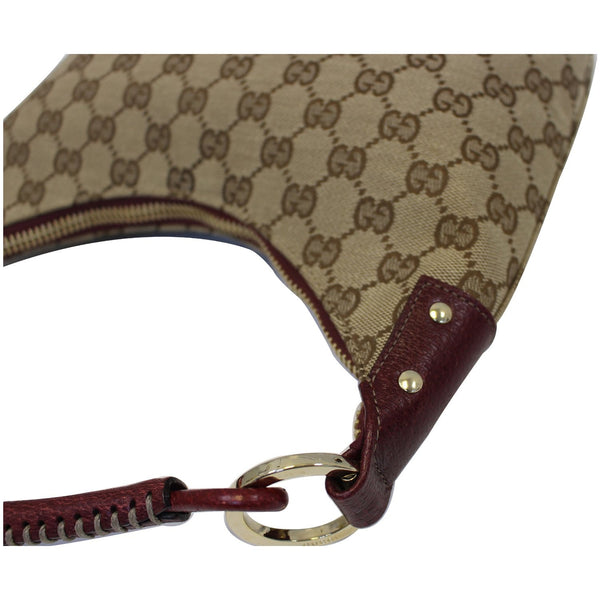 GUCCI GG Canvas Classic Ring Tote Shoulder Bag Beige-US