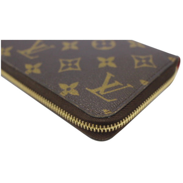 LOUIS VUITTON Zip Around Monogram Canvas Wallet Brown