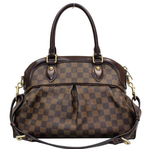 LOUIS VUITTON Trevi PM Damier Ebene Shoulder Bag Brown