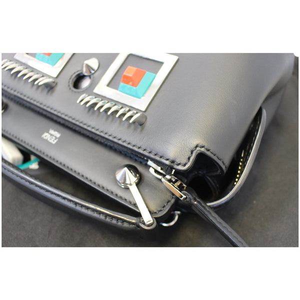 Fendi DotCom Faces Click Top Handle Leather - corner