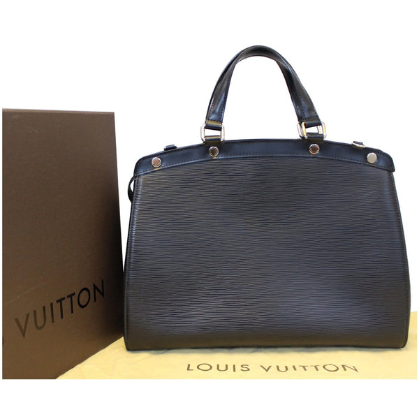 LOUIS VUITTON Brea GM Epi Leather Satchel Bag Black