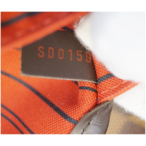 LOUIS VUITTON Neverfull MM Damier Ebene Tote Shoulder Bag Brown