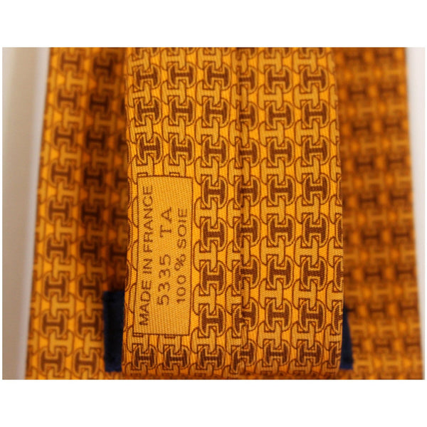 Hermes Silk Neck Tie for Men - Tag
