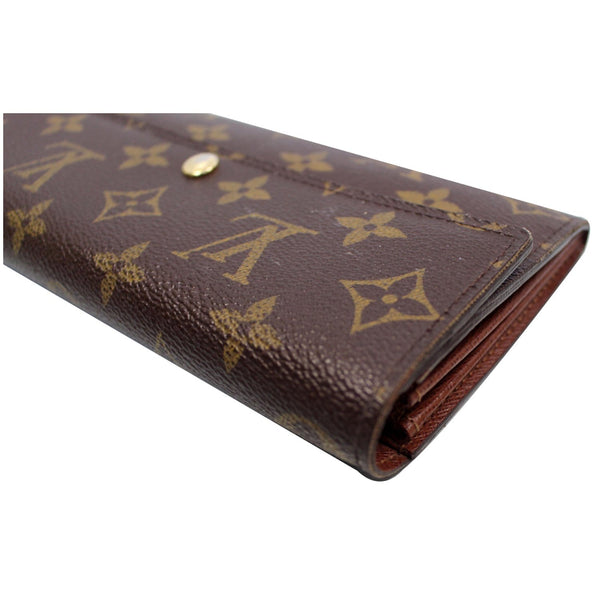 LOUIS VUITTON Sarah Monogram Canvas Wallet Brown