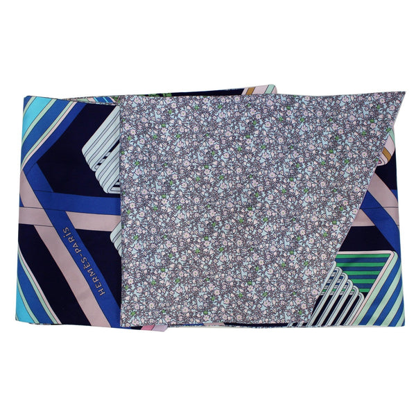 Hermes Silk Scarf | Hermes Scarf in Blue Color with Silk