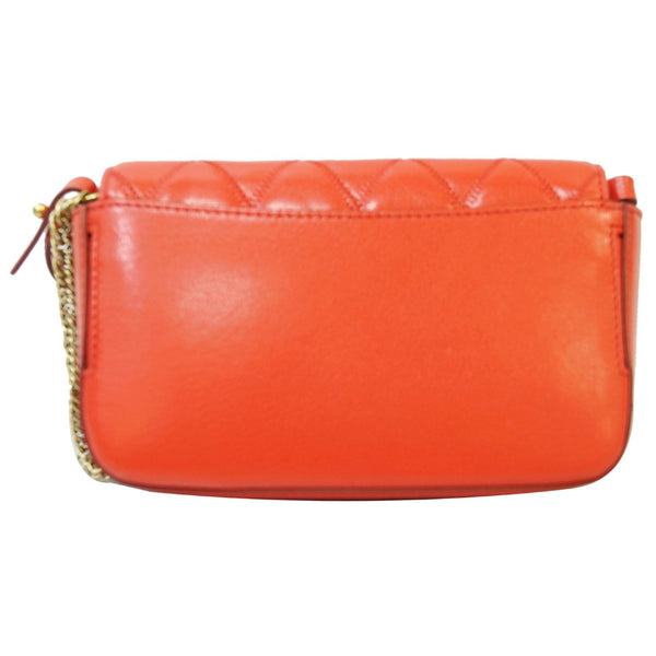 GIVENCHY GV3 Mini Quilted Leather Crossbody Bag Orange DD7110