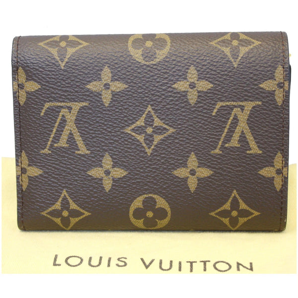 LOUIS VUITTON Flower Lock Monogram Canvas Compact Wallet Black-US