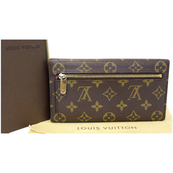 LOUIS VUITTON Eugenie Monogram Canvas Wallet Brown