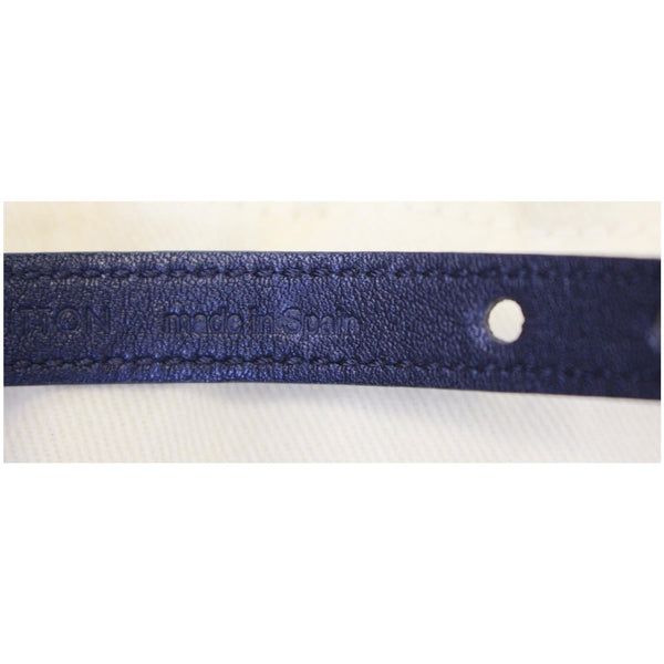 LOUIS VUITTON Logomania Vernis Leather Bracelet 19 Black-US