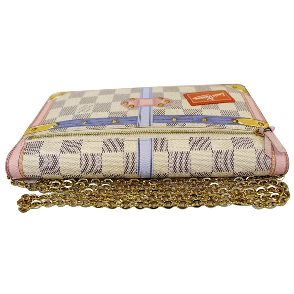 Front look lv Summer Trunks Pochette Damier Azur Bag