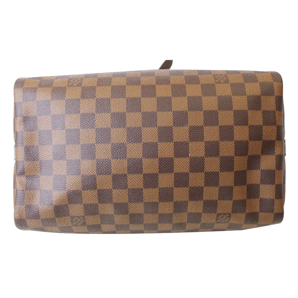 Louis Vuitton Speedy 30 Bandouliere Damier Ebene Bag bottom view