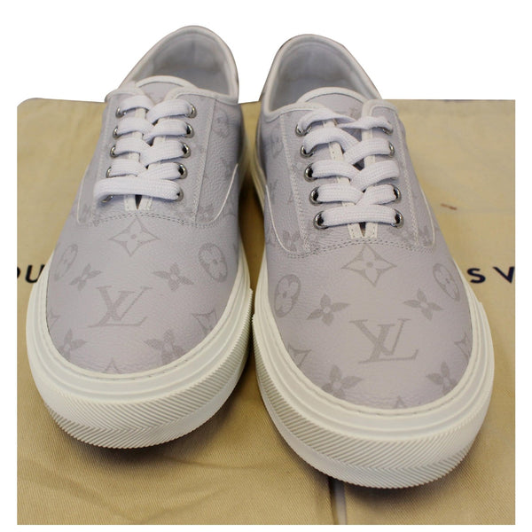 LOUIS VUITTON Trocadero Monogram Sneakers White US 9-US