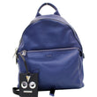 FENDI Are You Serious Backpack Bag with Face Charm Blue