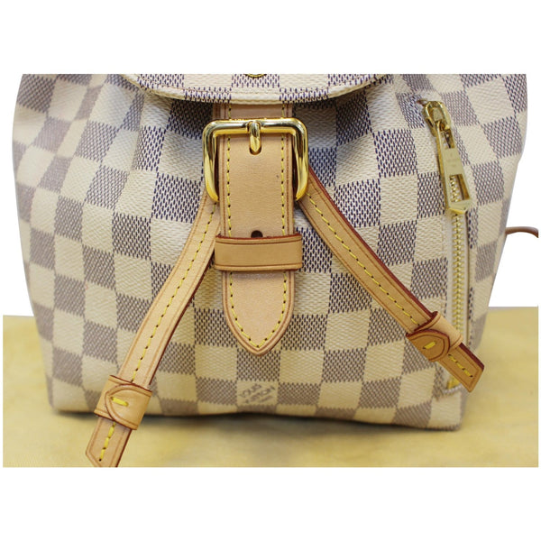 LOUIS VUITTON Sperone BB Damier Azur Backpack Bag White-US