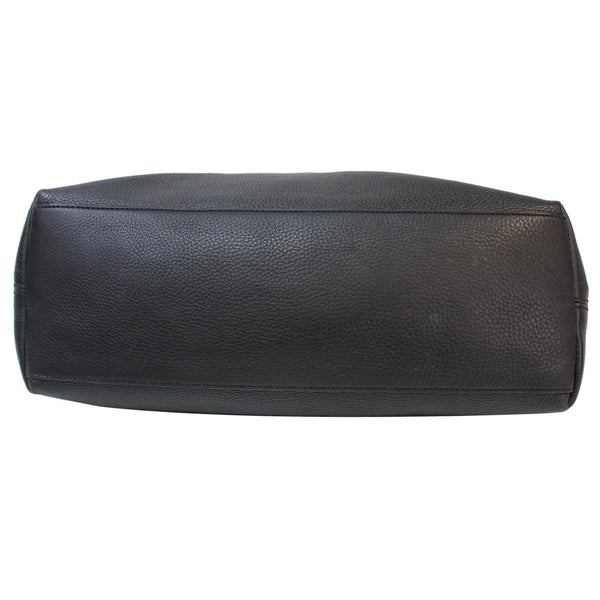 GUCCI Soho Pebbled Leather Chain Shoulder Bag 308982 Black