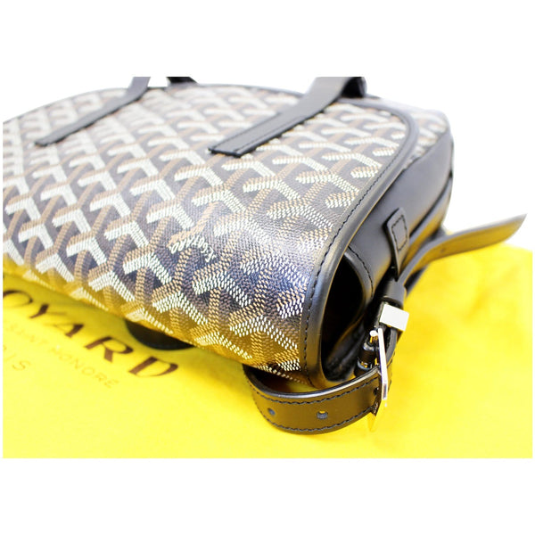 GOYARD Belvedere MM Goyardine Canvas Crossbody Bag Black-US