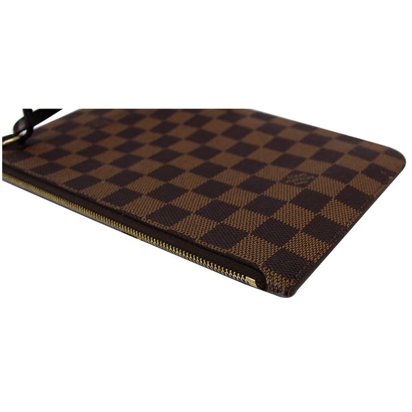 LOUIS VUITTON Pochette Wristlet Pouch Neverfull MM Damier Ebene-US
