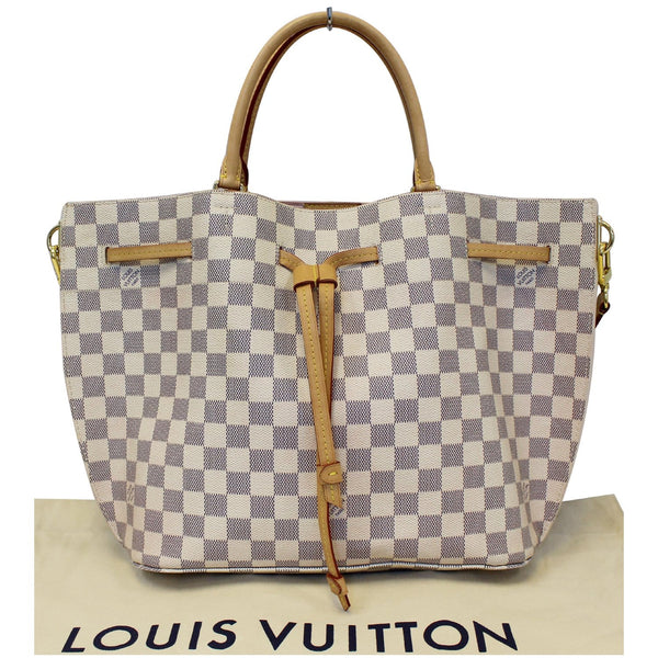 LOUIS VUITTON Girolata Damier Azur Shoulder Bag White