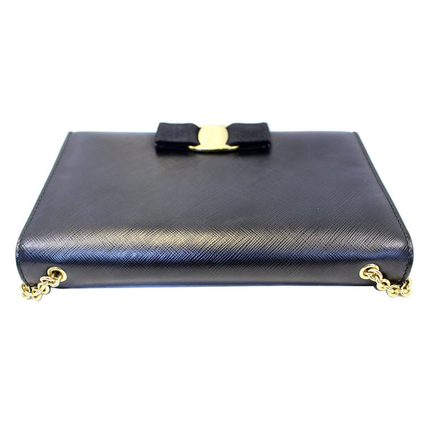 Salvatore Ferragamo Miss Vara Bow Saffiano Bag - bottom view