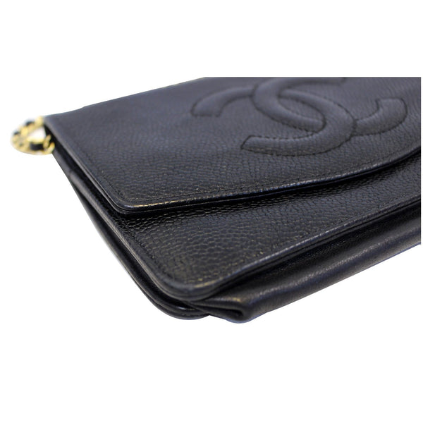 CHANEL Timeless WOC Caviar Leather Clutch Crossbody Bag Black-US