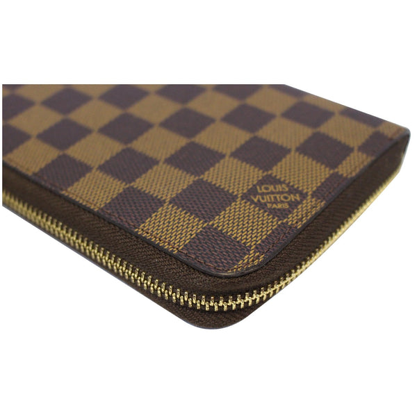 LOUIS VUITTON Zippy Organizer Damier Ebene Wallet Brown