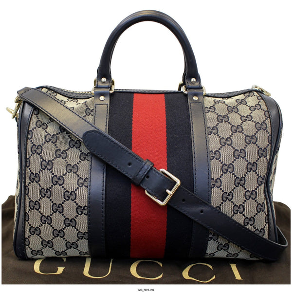 GUCCI Web Medium Original GG Boston Bag with Signature Web 247205-US