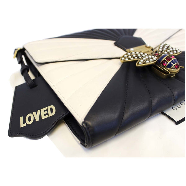 Gucci Clutch Bag Queen Margaret Matelasse Leather - side view