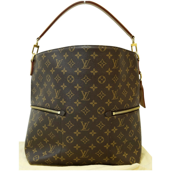 LOUIS VUITTON Melie Monogram Canvas Hobo Shoulder Bag Brown