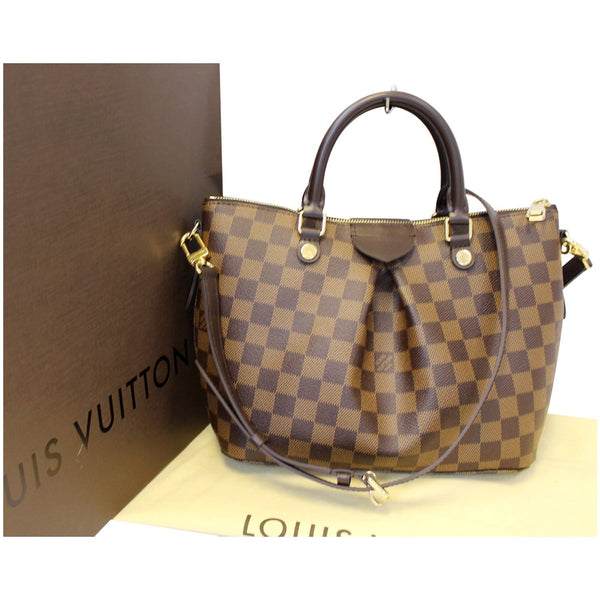 Louis Vuitton Damier Ebene Siena PM Shoulder Bag - font view