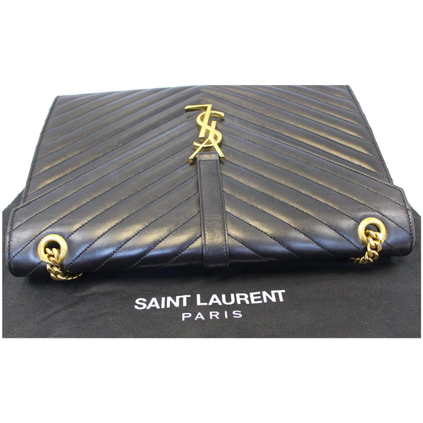 YVES Saint Laurent Large Envelope Chain Shoulder Bag Black