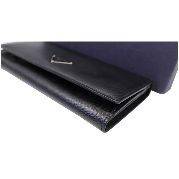 Prada Triangle Continental Flap Wallet - closed View