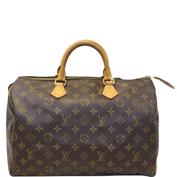 LOUIS VUITTON Speedy 35 Monogram Canvas Satchel Bag