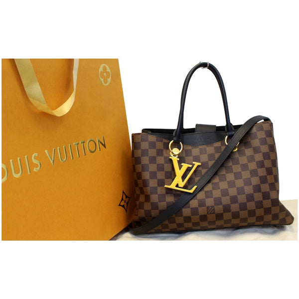 LOUIS VUITTON LV Riverside Damier Ebene Shoulder Bag Noir-US