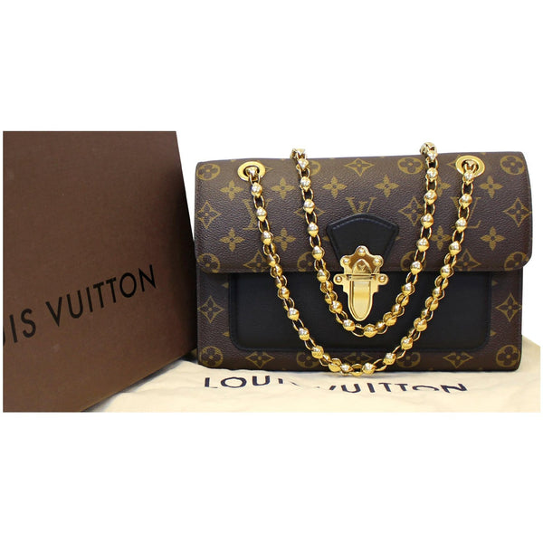 LOUIS VUITTON Victoire Monogram Canvas Shoulder Crossbody Bag Noir