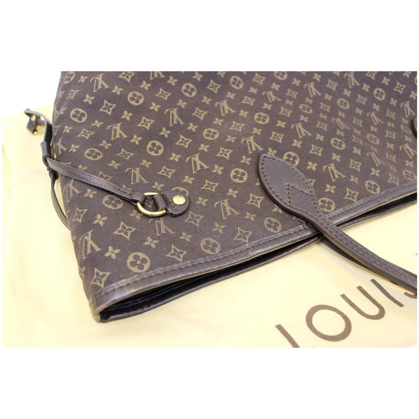 LOUIS VUITTON Neverfull MM Fusain Monogram Idylle Shoulder Bag-US