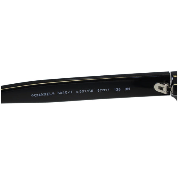 CHANEL Pearl Butterfly Sunglasses Black 6040-H