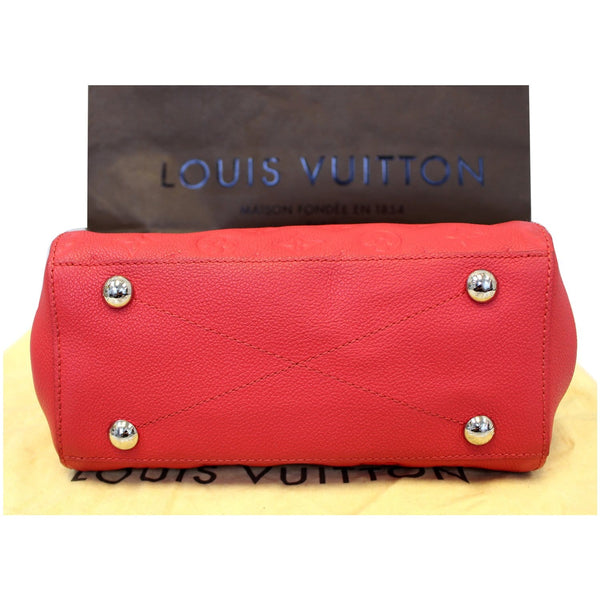 LOUIS VUITTON Montaigne BB Empreinte Leather Shoulder Bag Cherry-US