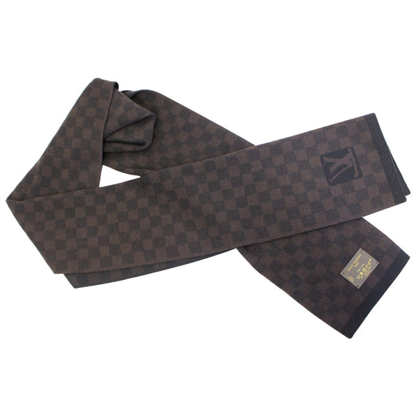 Louis Vuitton Damier Stole Scarf Wool Petit Brown - lv logo